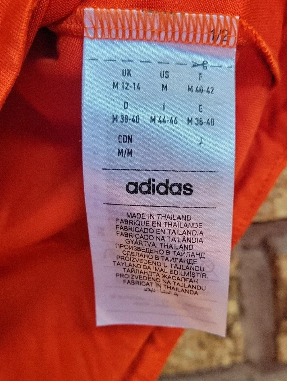 adidas Orange Short Sleeve Half-Zip Cycling Top AeroReady Size Medium NWT